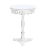 Koehler 15090 White Flourish Pedestal Table, 21