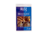 Blitz Brass Tarnish Eater ClothSingle Ply, Treated, 2 Pack, Blue,Gold