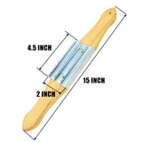 15Buffing Rake or Polishing Rake with Wooden Handle for Removing Residual Compounds and Metal from Buffing Wheel or Airway B