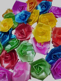Chuz N Pick Art and Craft Tissue Ribbion MultiColoured Flower for Project Making and Decoration(100 Pieces)