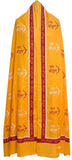 Jay Shree Ram Printed Religious Shawl For Men & Women | Saffron Hindu Dupatta | Ram Naam Prayer Stole | Pooja, Temple, Bhajan, Y