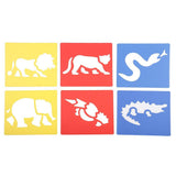 HEAVENGLOW 6 Pieces Pp Drawing Templates Ruler Stencils for Kids Children Drawing Crafts School Stationery #4Crafts|Art Supplies