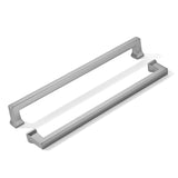 khtumeware 2 Pack 12inch(305mm) Hole Center Brushed Nickel Cabinet Pulls Heavy-Duty Satin Nickel Solid Cabinet Hardware Pulls fo