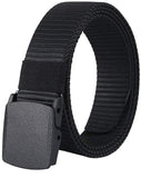 Nahsoril Nylon Autolock Buckle Belt For Unisex. (Black)
