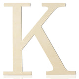 Large Wooden Letters 12 Inch Paintable Wood Letter K for Wall Decor, 1/5 Inch Thick Wooden Alphabet Letters Cutouts for DIY Craf