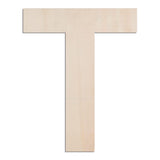 MGTECH 12 Inch Large Wooden Letter T, 1/4 in Thick Big Wood Letter for Crafts and Wall Decor