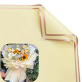 20 Sheets Pure color gold edge Flower Wrapping Paper,Florist Bouquet Supplies,DIY Crafts,Gift Packaging or Gift Box Packaging, W