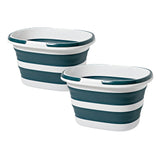 Goderewild Upgraded 16L Collapsible Bucket (2-Pack) - Lightweight & Portable Water Buckets for House Cleaning, Camping, and Stor