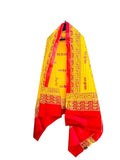 Vinodratna Jai Shri Ram Cotton Meditation Scarf Wrap Dupatta For Men And Women Orange For Pooja