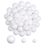 LOMIMOS 120pcs Foam Balls, 3 Assorted Size White Craft Foam Balls for Arts & Crafts Schools Projects Ornaments Making Easter Chr