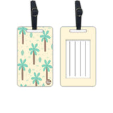 Nutcase Designer Luggage Travel Baggage Tags Single Tag With Name Card Inside Palm Tree