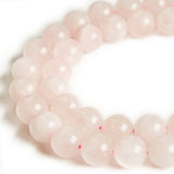 100pcs 6mm Rose Quartz Beads Natural Gemstone Beads Round Loose Beads for Crafting and Jewelry Making