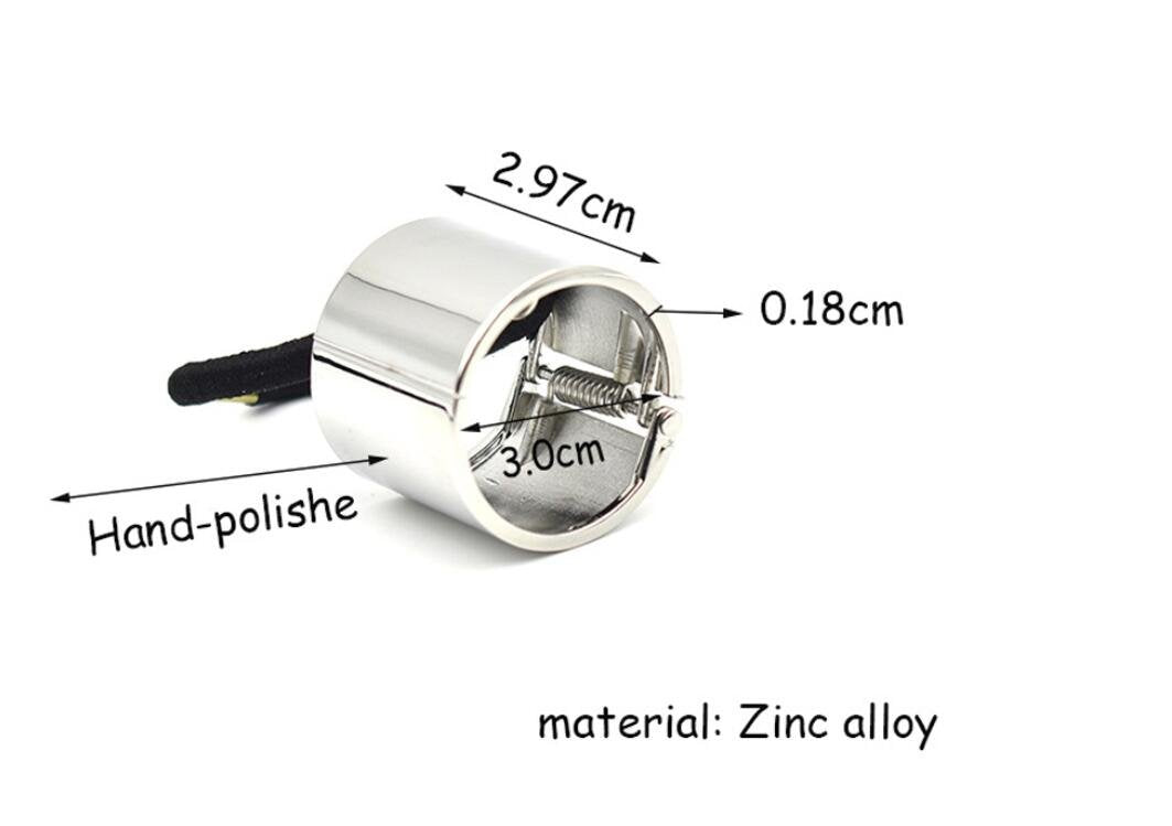 Healthcom 4 Pcs Metal Circle Cuff Hair Ties Hair Rope Hair Band, Gothic Punk Metal Elastic Hair Clips, Fashion Hair Accessories