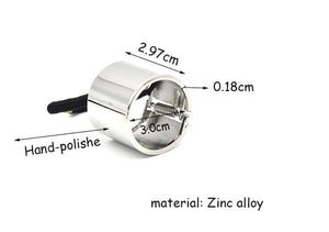 Healthcom 4 Pcs Metal Circle Cuff Hair Ties Hair Rope Hair Band, Gothic Punk Metal Elastic Hair Clips, Fashion Hair Accessories