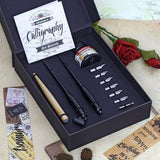 Isomars Victoria Calligraphy Pen Set 3 Holders, 7 Nibs, 35ml Ink Victoria