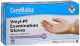 CareMates Vinyl Medical Exam Gloves, Latex Free Rubber, Powder Free, Extra Strong, 4 Mil Thick, Certified for Home Infusion, Fir