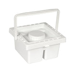Creative Mark Brush Basin All in One Unit for Storage, Shaping, Cleaning, and Soaking 6.5 x 6.5 x 3.5 with Lid