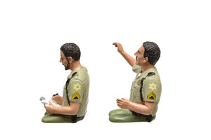 Seated Sheriff Officers 2 Piece Figure Set For 1:18 Models By American Diorama 23831