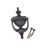 QCAA Solid Brass Door Knocker, Victorian Rope Type, 7-3/8, Venetian Bronze, 1 Pack, Made in Taiwan