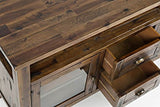 Artisan'S Craft 54'' Farmhouse Distressed Acacia Console Tv Stand