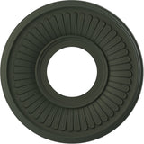 Ekena Millwork 10OD x 3 1/2ID x 3/4P Berkshire Thermoformed PVC Ceiling Medallion (Fits Canopies up to 4 1/2), UltraCover Satin 