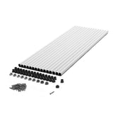 Deckorators 26 Aluminum Round Baluster and Connectors (Fasteners Included) - 15 pk, White