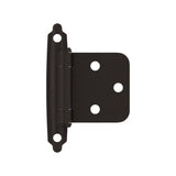 Amerock | Cabinet Hinge | Variable Overlay Hinge | Oil Rubbed Bronze | 10 Pack | Self-Closing Hinge | Face Mount Hinge | Cabinet