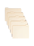 Smead File Folder, 1/5Cut Tab, Assorted Positions, Letter Size, Manila, 100 per Box (10350)