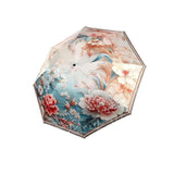 Ngel Flower Print Folding Umbrella || Designer Fancy Umbrella For Rain And Uv Protection || Windproof And Waterproof Umbrella Fo