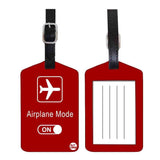 Nutcase Designer Luggage Travel Baggage Tags Single Tag With Name Card Inside Airplane Mode