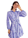 Dhruvi Trendz Women'S Slub Rayon Women Western Casual Dresses Regular Fit Above The Knee Dress (Dt-Wd1129_Purple_Small)