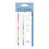 Midori Index Label S Chirat 82469006 Vivid 24 Colors | Index Sticker