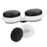 ULDIGI 2pcs Stainless Steel Palette Cup Lids Dipper Design for Oil Painting Brush Cleaning and Mixing and Leak for Artists