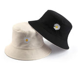 Radionics Reversible Bucket Hat For Women DoubleSided Wear, Packable Summer Travel Beach Sun Hat With Daisy Print, Unisex Out