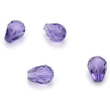 100pcs Adabele Austrian 8mm Faceted Teardrop Crystal Beads Tanzanite Purple Compatible with 5500 Swarovski Crystals Preciosa