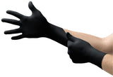 ANSELL Microflex Onyx N64 Disposable Nitrile Exam Gloves for Automotive, Metal Fabrication Large, Black (Case of 1000)