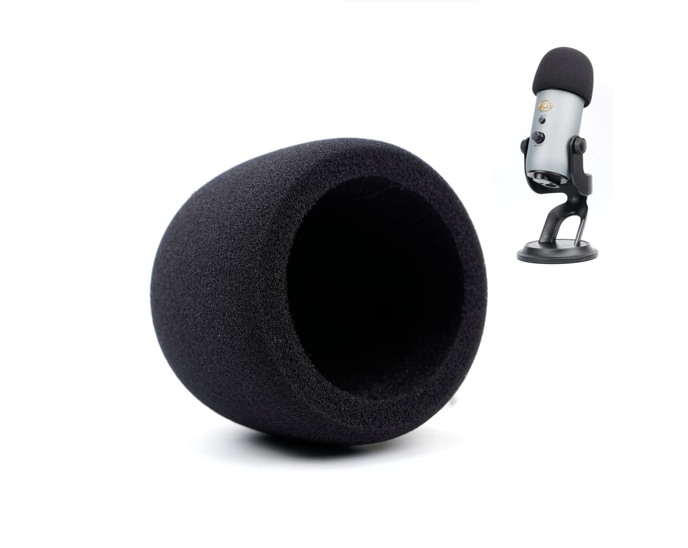 Pop FilterWindscreen for Blue Yeti and Yeti Pro Microphones, Mic cover for Filtering Plosives and Hissing Noise