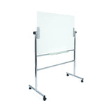 Magnetic Glass Revolving Dry-Erase Easel