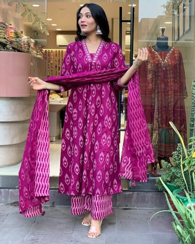 Alvami Women'S Viscose Regular Kurta Set (Keval_Pink_New_03 Xl)
