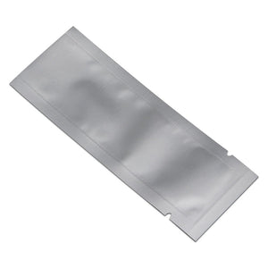 100 Pcs (Outer Size 1.57x4.33 inches) Coffee Food Storage Heat Sealable 3.34mil Mylar Pure Foil Bag Vacuum Pouch for Sampling Pa