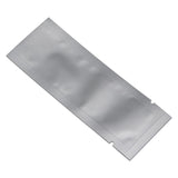100 Pcs (Outer Size 1.57x4.33 inches) Coffee Food Storage Heat Sealable 3.34mil Mylar Pure Foil Bag Vacuum Pouch for Sampling Pa