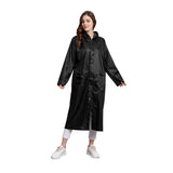 Drumstone WomenS 100% Waterproof Full Length Raincoat With Adjustable Hood, Side Pockets, Lightweight Polyester Rain Coat For T