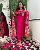Gosriki Women'S Rayon Blend Straight Embroidered Kurta With Pant & Dupatta (Anurita Pink-Gs_Xxl_Pink_Xx-Large),Pink,2,B0DKXXVDGD