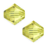 200pcs Adabele Austrian 3mm (0.12 inch) Small Faceted Loose Bicone Crystal Beads Jonquil Yellow Compatible with Swarovski Crysta