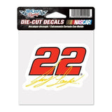 Wincraft NASCAR Joey Logano 4x4 Perfect Cut Color Decal, One Size, Team Color
