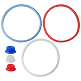 3x Sealing Ring 6 Qt for Sealing Rings Replacement for 5/6Qt Seal, With 3 Float Valve Caps, Silicone Gasket 5&6Qt, Fit for Smart