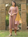 Gosriki Women'S Rayon Blend Straight Printed Kurta With Pant & Dupatta (Mukesh Multi-Gs_Xl_Multicolor_X-Large),Multicolour,,B0DPB2TQX9
