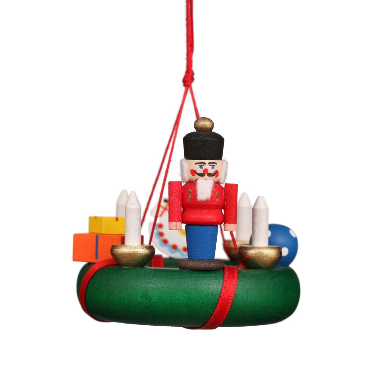 Alexander Taron Christian Ulbricht Ornament - Wreath With Nutcracker - 2' H X 2.25' W X 2.25' D