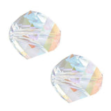 50pcs Adabele Austrian 6mm Faceted Helix Spiral Irregular Loose Crystal Beads Clear AB Compatible with Swarovski Preciosa Crysta