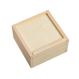 CALANDIS Wooden Storage Box Rustic Wedding Candy Box for Art Hobbies DIY Lovers Cards 9x9x5cm | Craft Storage | Organization & S